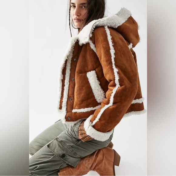NWT Free People Vegan Exchange Shearling Jacket - S, M & L - Picture 3 of 10